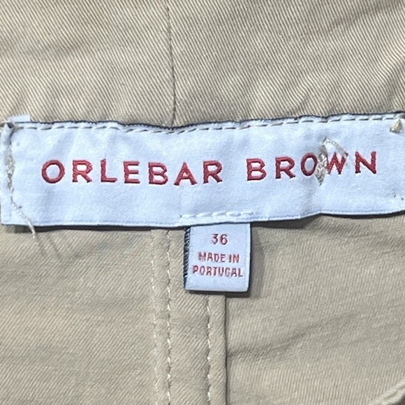 Orlebar Brown Cotton Sand Dune Long-Length Shorts Men's Size 36 Preppy - Picture 6 of 12